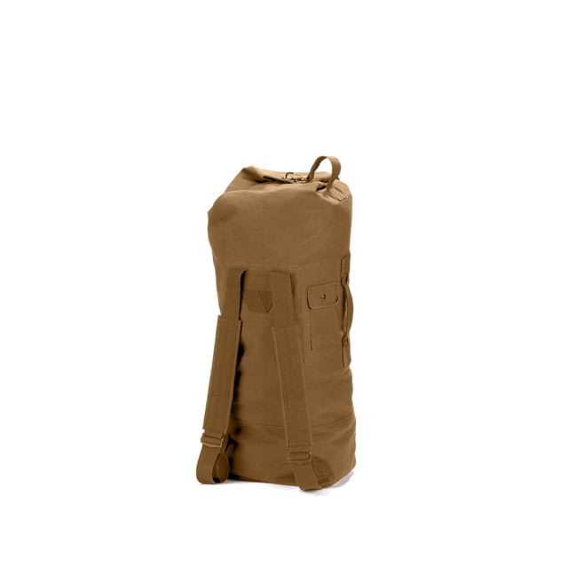 Rothco G.I. Style Canvas Double Strap Duffle Bag Coyote Brown One Size CoyoteBrown-OneSize