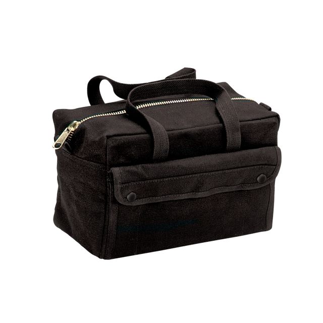 Rothco G.I. Type Mechanics Tool Bag With Brass Zipper Black Black