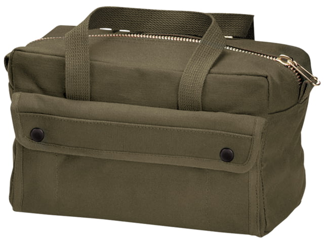 Rothco G.I. Type Mechanics Tool Bag With Brass Zipper Olive Drab OliveDrab
