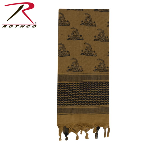 Rothco Gadsden Snake Shemagh Tactical Desert Scarf Coyote Brown One Size