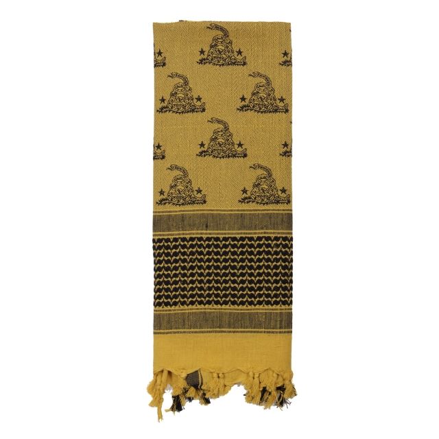 Rothco Rothco Gadsden Snake Shemagh Tactical Desert Scarf Desert Sand One Size DesertSand-OneSize