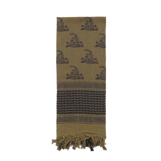 Rothco Rothco Gadsden Snake Shemagh Tactical Desert Scarf Olive Drab One Size OliveDrab-OneSize