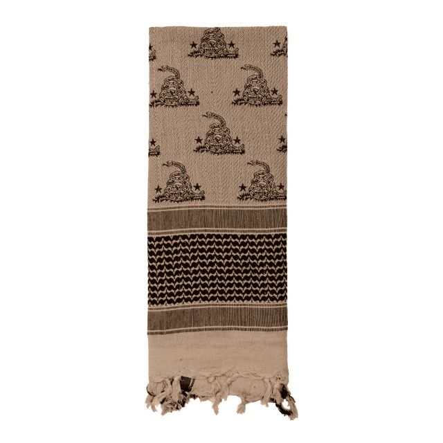 Rothco Rothco Gadsden Snake Shemagh Tactical Desert Scarf Tan One Size Tan-OneSize