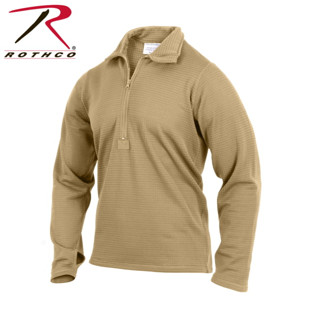 Rothco Rothco ECWCS Gen III Level II Mid-Weight Underwear Top - Mens AR 670-1 Coyote Brown 4XL