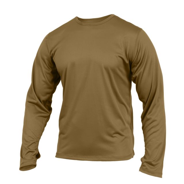 Rothco Gen III Silk Weight Underwear Top AR 670-1 Coyote Brown S 670-1CoyoteBrown-S