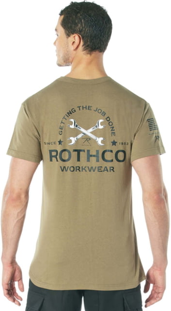 Rothco Getting The Job Done T-Shirt - Mens Coyote Brown Large