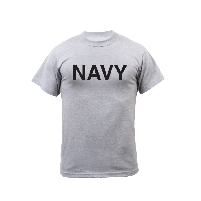 Rothco Grey Physical Training T-Shirt 2XL Navy-2XL