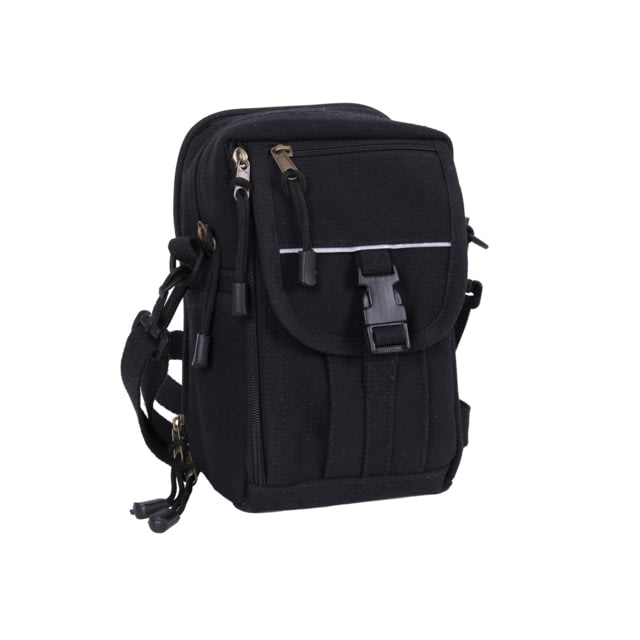 Rothco Rothco Heavyweight Classic Canvas Passport Travel Pouch Black Black