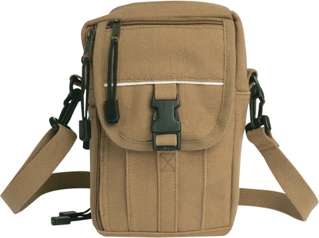 Rothco Heavyweight Classic Canvas Passport Travel Pouch Coyote Brown