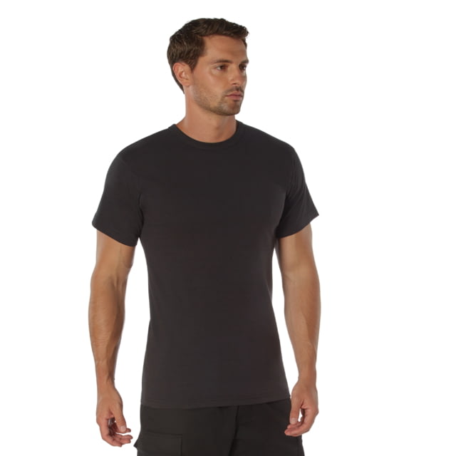 Rothco Military Heavyweight T-Shirt Black 2XL 50176-Black-2XL