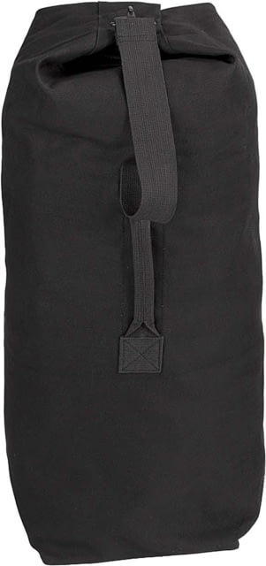 Rothco Heavyweight Top Load Canvas Duffle Bag Black Black-21x36