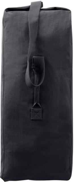 Rothco Heavyweight Top Load Canvas Duffle Bag Black Black-25x42
