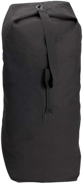 Rothco Heavyweight Top Load Canvas Duffle Bag Black 30" x 50"