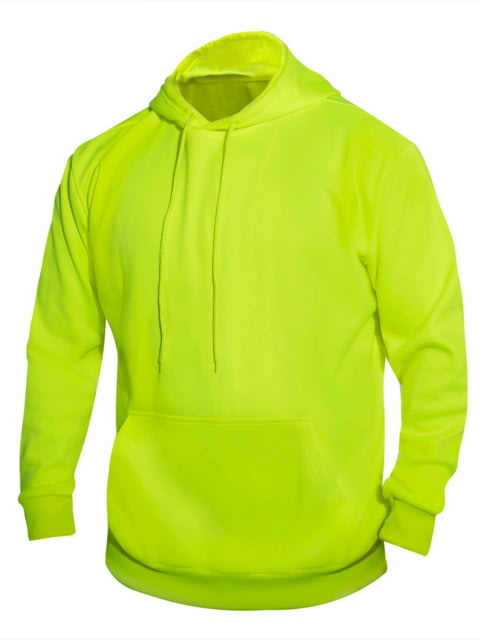 Rothco High-Vis Performance Hooded Sweatshirt - Mens Safety Green 3XL