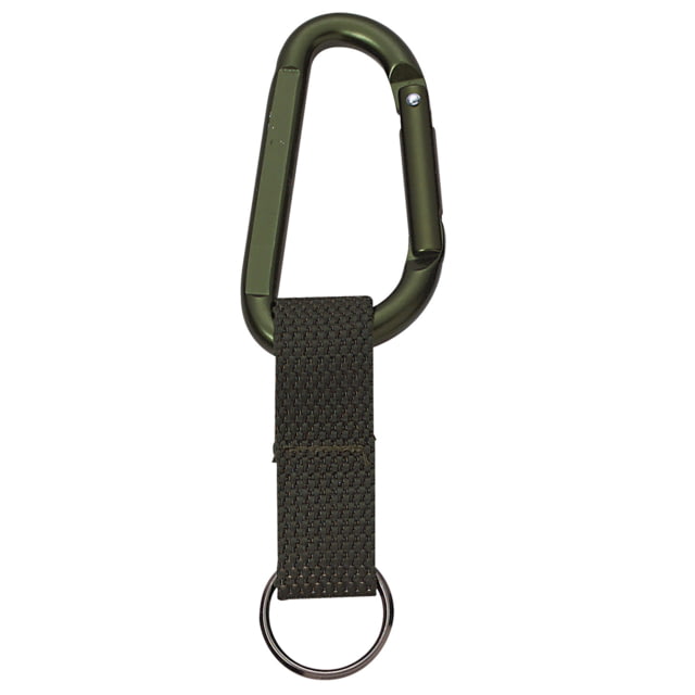 Rothco Jumbo 80MM Carabiner With Web Strap Key Ring Olive Drab 291-OliveDrab