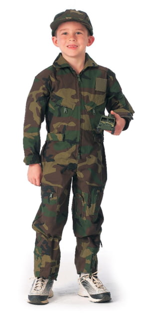 Rothco Air Force Type Flightsuit - Kids Woodland Camo XL landCamo-XL