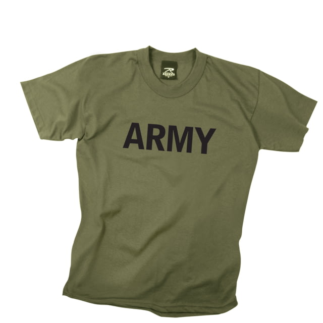 Rothco Kids Army Physical Training T-Shirt Olive Drab XS eDrab-XS