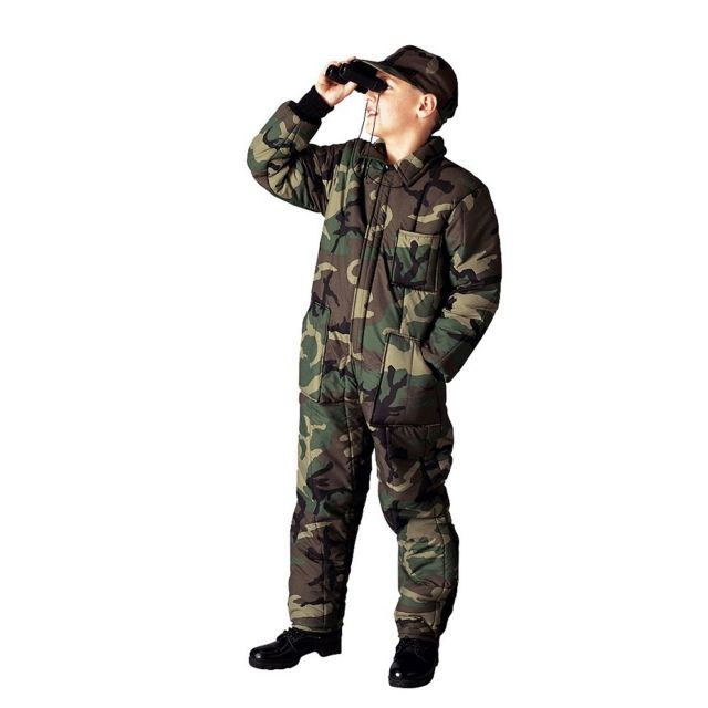 Rothco Insulated Coverall - Kid's Extra Large Woodland Camo
