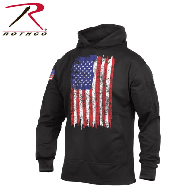 Rothco Rothco U.S. Flag Concealed Carry Hoodie - Men's Red/White/Blue 4XL
