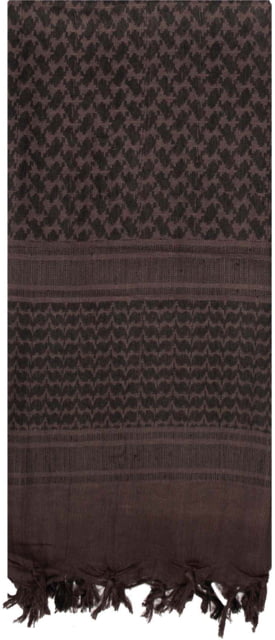 Rothco Lightweight Shemagh Tactical Desert Keffiyeh Scarf Black/Brown