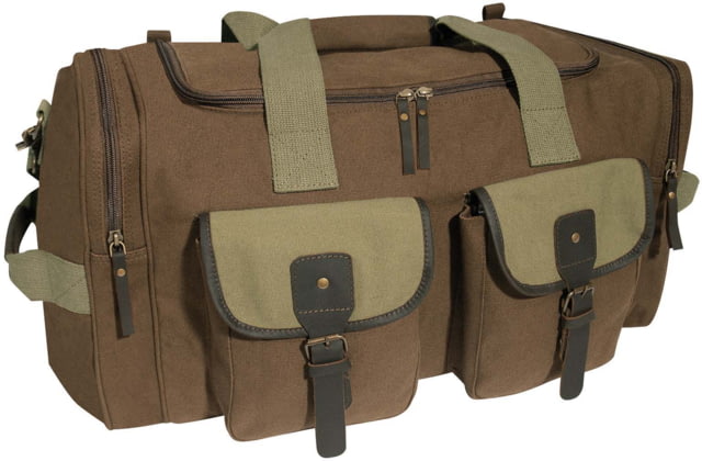 Rothco Long Journey Canvas Travel Bag Brown 22oz