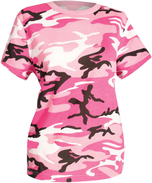 Rothco Long Length Camo T-Shirt - Women's Pink Camo Extra Large