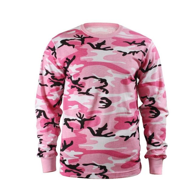 Rothco Long Sleeve Camo T-Shirt Pink Camo M Camo-M