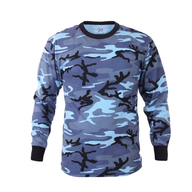Rothco Long Sleeve Camo T-Shirt Sky Blue Camo M lueCamo-M