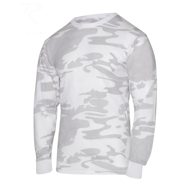 Rothco Long Sleeve Colored Camo T-Shirt S White Camo