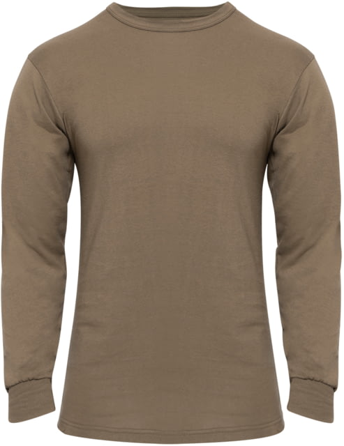 Rothco Long Sleeve Solid T-Shirt Brown M