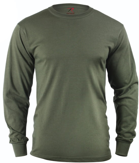 Rothco Long Sleeve Solid T-Shirt Olive Drab S eDrab-S