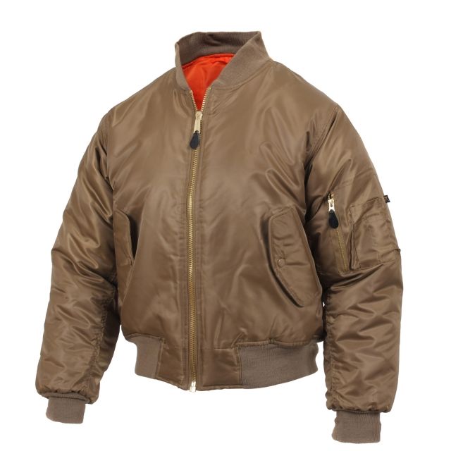 Rothco MA-1 Flight Jacket - Mens Coyote Brown 4XL CoyoteBrown-4XL