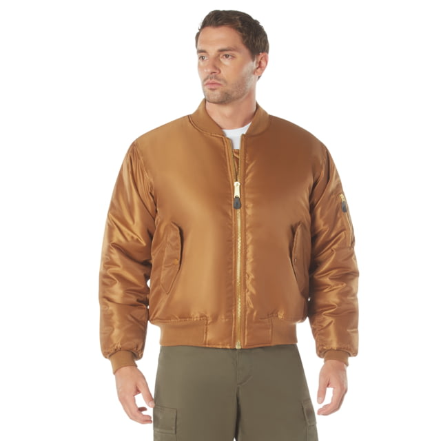 Rothco MA-1 Flight Jacket – Mens Work Brown Extra Large