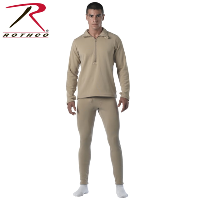 Rothco ECWCS Gen III Mid-Weight Underwear Bottoms - Mens Extra Small Desert Sand