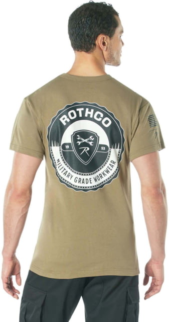 Rothco Military Grade Workwear Bottle Cap T-Shirt - Mens Coyote Brown 3XL