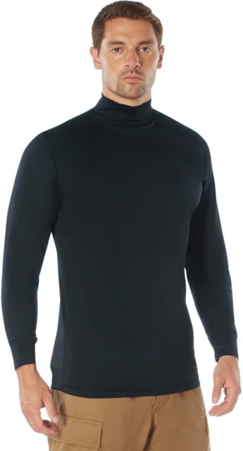 Rothco Moisture Wicking Mock Turtleneck - Men's Midnight Navy Blue Small