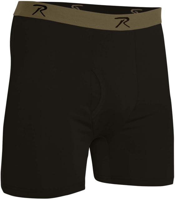 Rothco Moisture Wicking Performance Boxer Shorts – Mens Black 2XL