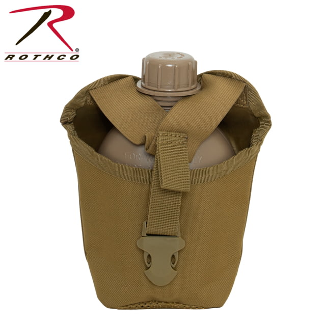 Rothco MOLLE Compatible 1 Quart Canteen Cover Coyote Brown