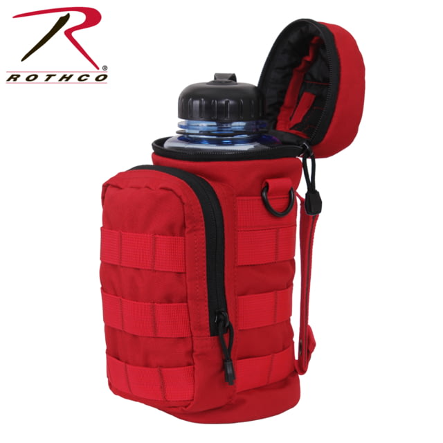 Rothco MOLLE Compatible Water Bottle Pouch Red Red