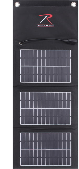 Rothco MOLLE Solar Panel With Power Bank Black