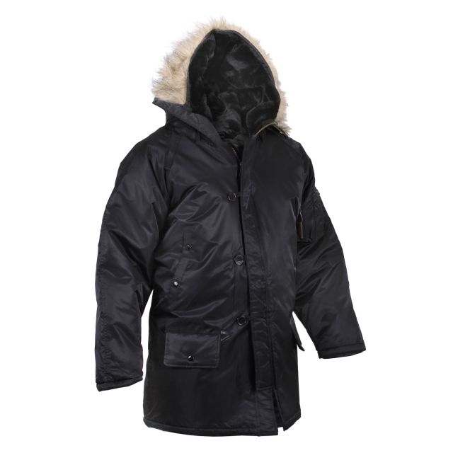 Rothco N-3B Snorkel Parka Black M k-M