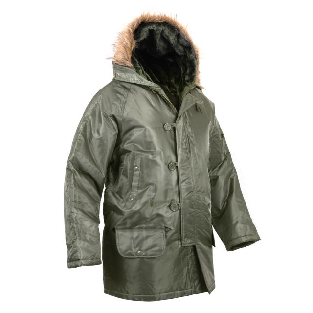 Rothco N-3B Snorkel Parka Sage Green S Green-S