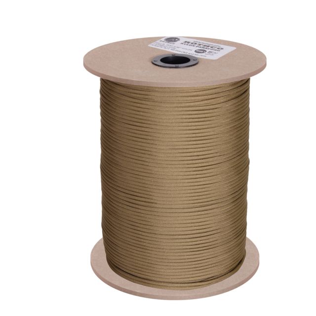 Rothco Nylon Paracord 550lb 1000 Ft Spool Coyote Brown CoyoteBrown