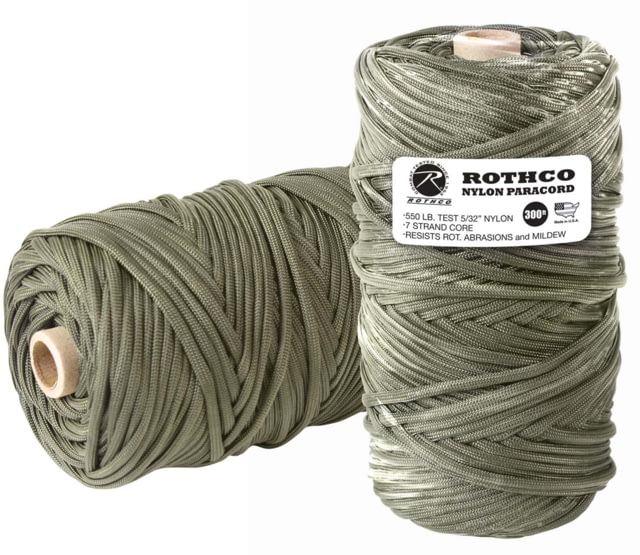 Rothco Nylon Paracord 550lb 300 Ft Tube Olive Drab OliveDrab