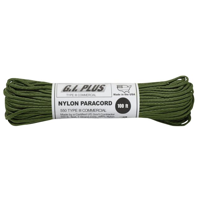 Rothco Nylon Type III 550lb 100ft Paracord Olive Drab OliveDrab