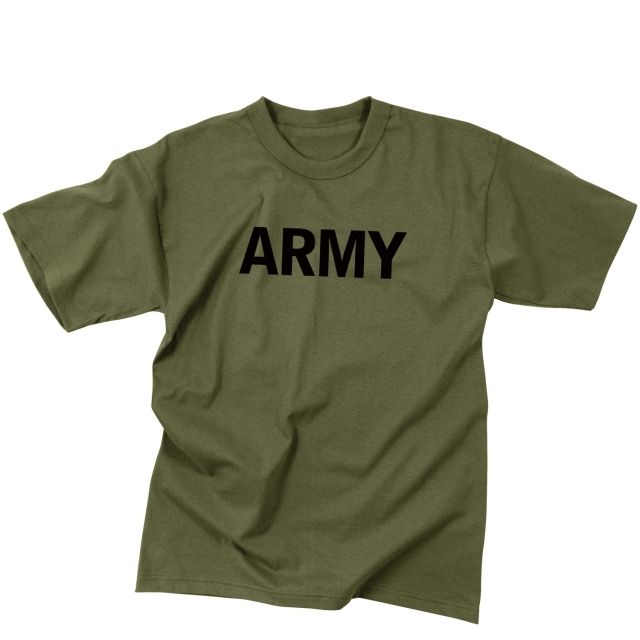 Rothco Olive Drab Military Physical Training T-Shirt Army XL -XL