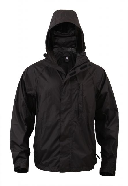 Rothco Packable Rain Jacket Black XL k-XL