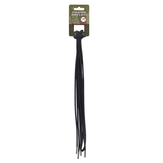Rothco Paracord Boot Laces Black 54 Black-54Inches