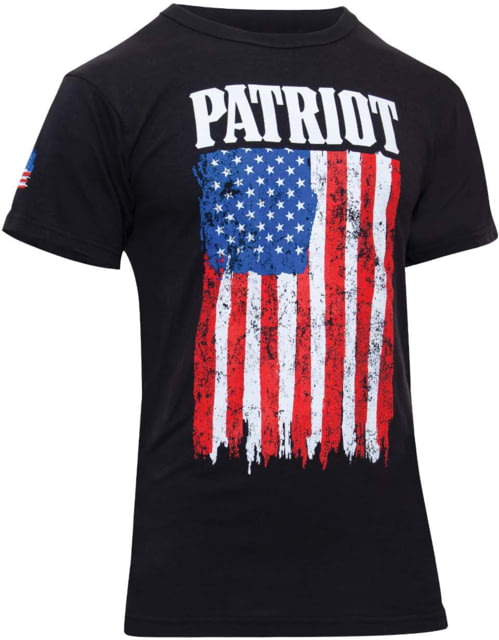 Rothco Patriot US Flag T-Shirt - Mens Black Small