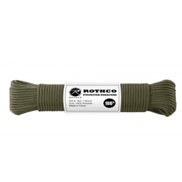 Rothco 550lb Type III Polyester Paracord Olive Drab 50 ft OliveDrab-50